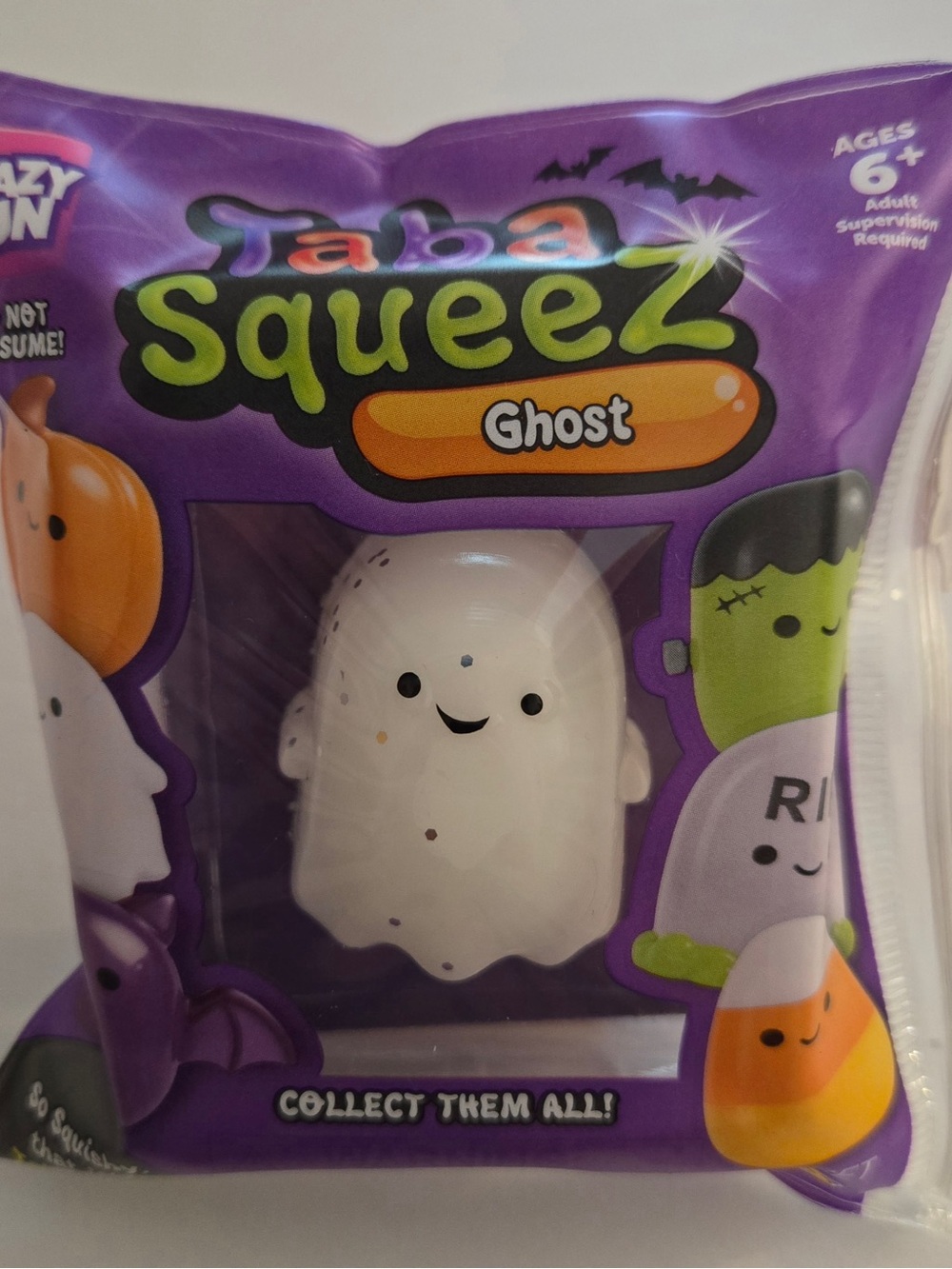Taba Squeez Ghost Squishy | Halloween Glitter Squishy | NEW